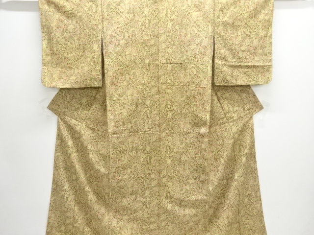 JAPANESE KIMONO / JODAI TSUMUGI / FLORAL SARASA